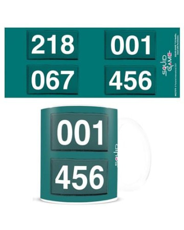 MUG Squid Game Numbers 001/456 350 ml.